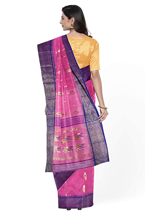Pradip Fabrics Woven Tant Cotton Blend Saree