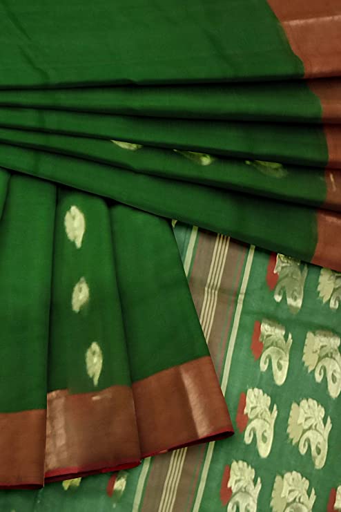Pradip Fabrics Printed Tant cotton Silk Blend Saree