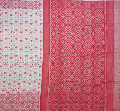 Pradip Fabrics  Woman's Tant Handloom soft Jamdani Saree