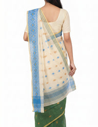 Pradip Fabrics Woven Tant Cotton Jute Saree