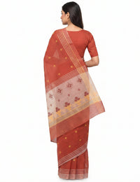 Pradip Fabrics Woven Tant Cotton Jute Saree