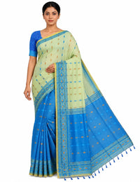 Pradip Fabrics Woven Tant Cotton Jute Saree
