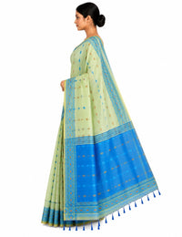 Pradip Fabrics Woven Tant Cotton Jute Saree