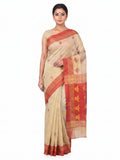 Pradip Fabrics Woven Tant Cotton Jute Saree