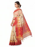 Pradip Fabrics Woven Tant Cotton Jute Saree