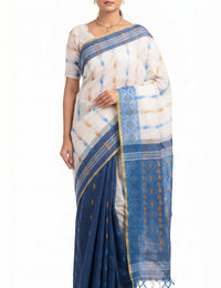Pradip Fabrics Woven Tant Cotton Jute Saree