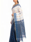 Pradip Fabrics Woven Tant Cotton Jute Saree