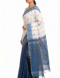 Pradip Fabrics Woven Tant Cotton Jute Saree