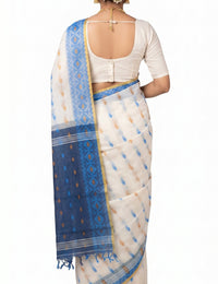 Pradip Fabrics Woven Tant Cotton Jute Saree