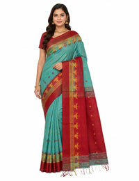Pradip Fabrics Woven Tant Cotton Jute Saree
