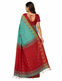 Pradip Fabrics Woven Tant Cotton Jute Saree