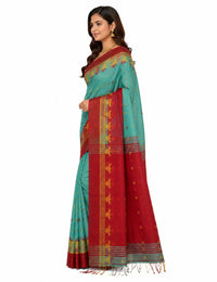 Pradip Fabrics Woven Tant Cotton Jute Saree
