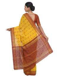 Pradip Fabrics Woven Tant Cotton Jute Saree