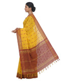 Pradip Fabrics Woven Tant Cotton Jute Saree