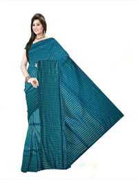 Pradip Fabrics Self Design Handloom Cotton Linen Saree (Maroon)