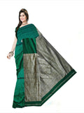 Pradip Fabrics Self Design Handloom Cotton Linen Saree (Maroon)