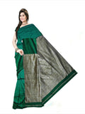 Pradip Fabrics Self Design Handloom Cotton Linen Saree (Maroon)