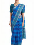 Pradip Fabrics Checkered Tant Pure Cotton Saree