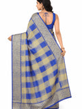 Pradip Fabrics Checkered Tant Pure Cotton Saree