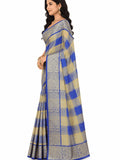 Pradip Fabrics Checkered Tant Pure Cotton Saree