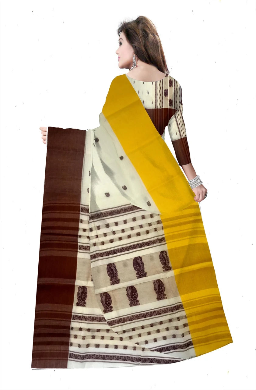 Pradip Fabrics Women's Festive Wear Ethnic Handloom Tant Saree