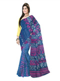 Pradip Fabrics Floral Print Jamdani Silk Blend Saree