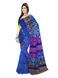 Pradip Fabrics Floral Print Jamdani Silk Blend Saree