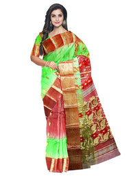 Pradip Fabrics Handloom Tant Baluchuri Saree for Women