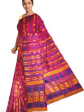 Pradip Fabrics Ethnic Women's Tant Jamdani Saree