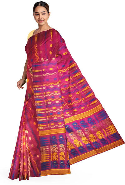 Pradip Fabrics Ethnic Women's Tant Jamdani Saree