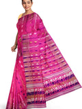 Pradip Fabrics Ethnic Women's Tant Jamdani Saree