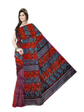 Pradip Fabrics Floral Print Jamdani Silk Blend Saree