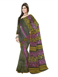 Pradip Fabrics Floral Print Jamdani Silk Blend Saree