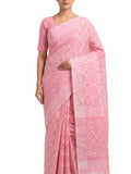 Pradip Fabrics Applique Handloom Cotton Silk Saree