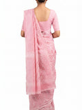 Pradip Fabrics Applique Handloom Cotton Silk Saree