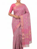 Pradip Fabrics Applique Handloom Cotton Silk Saree