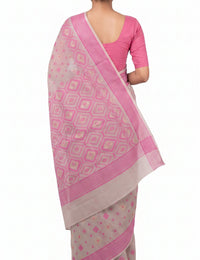 Pradip Fabrics Applique Handloom Cotton Silk Saree