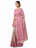 Pradip Fabrics Applique Handloom Cotton Silk Saree