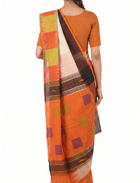 Pradip Fabrics Woman's Tant Cotton Jute Saree 