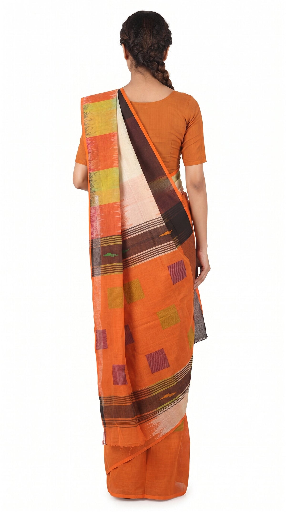 Pradip Fabrics Woman's Tant Cotton Jute Saree 