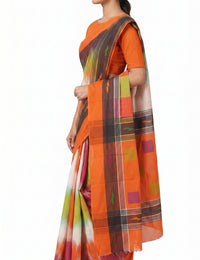 Pradip Fabrics Woman's Tant Cotton Jute Saree 