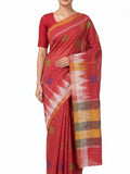 Pradip Fabrics Woman's Tant Cotton Jute Saree 