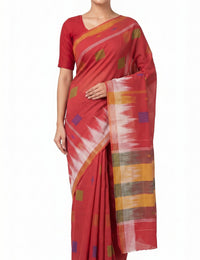 Pradip Fabrics Woman's Tant Cotton Jute Saree 