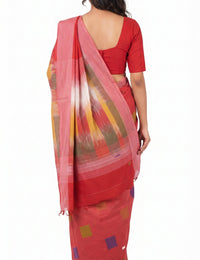 Pradip Fabrics Woman's Tant Cotton Jute Saree 