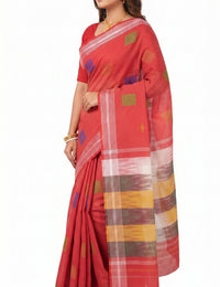 Pradip Fabrics Woman's Tant Cotton Jute Saree 