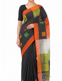 Pradip Fabrics Woman's Tant Cotton Jute Saree 