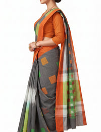 Pradip Fabrics Woman's Tant Cotton Jute Saree 
