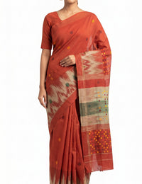 Pradip Fabrics Woman's Tant Cotton Linen Saree
