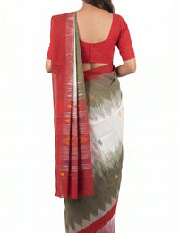 Pradip Fabrics Woman's Tant Cotton Linen Saree