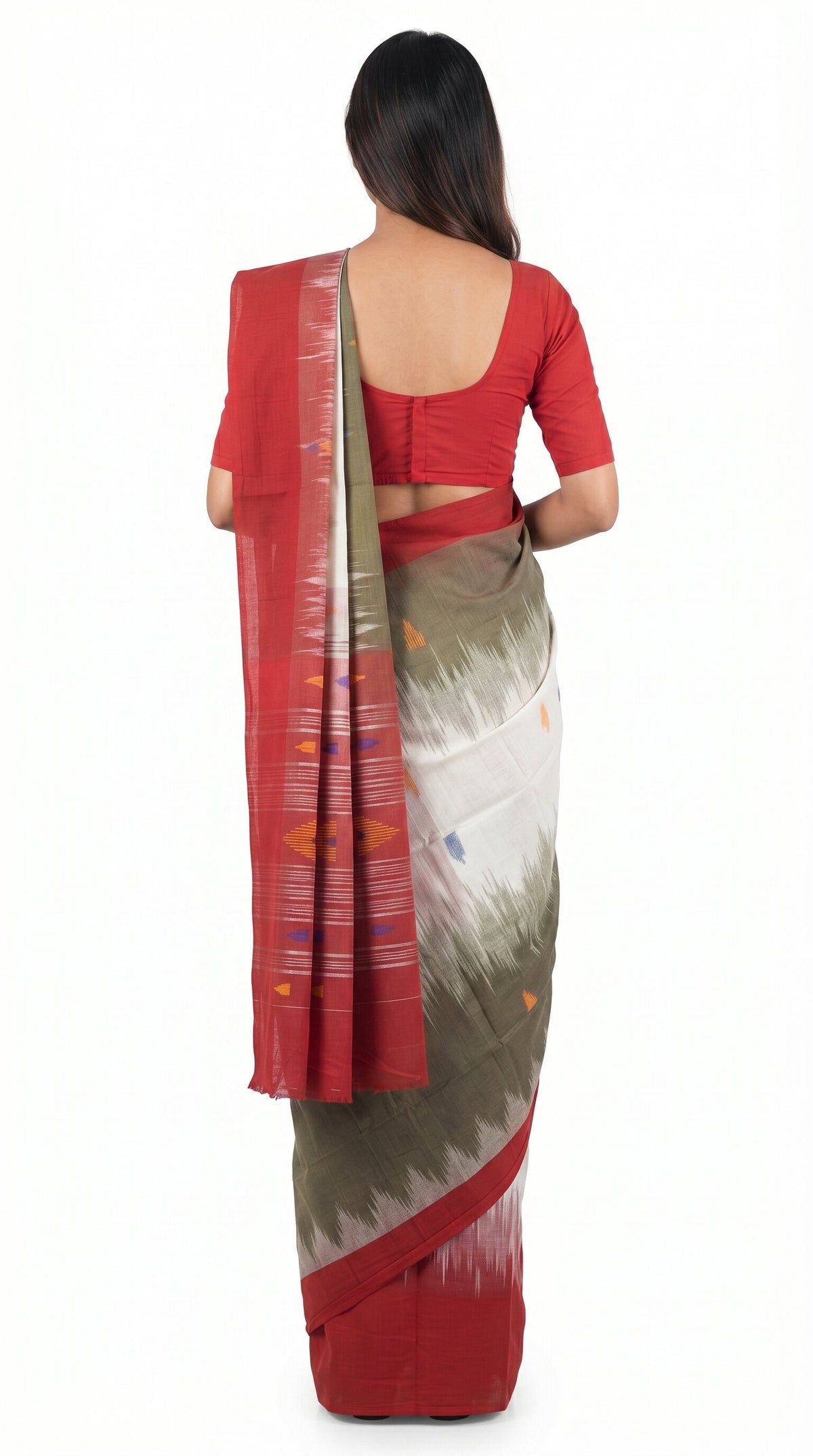 Pradip Fabrics Woman's Tant Cotton Linen Saree